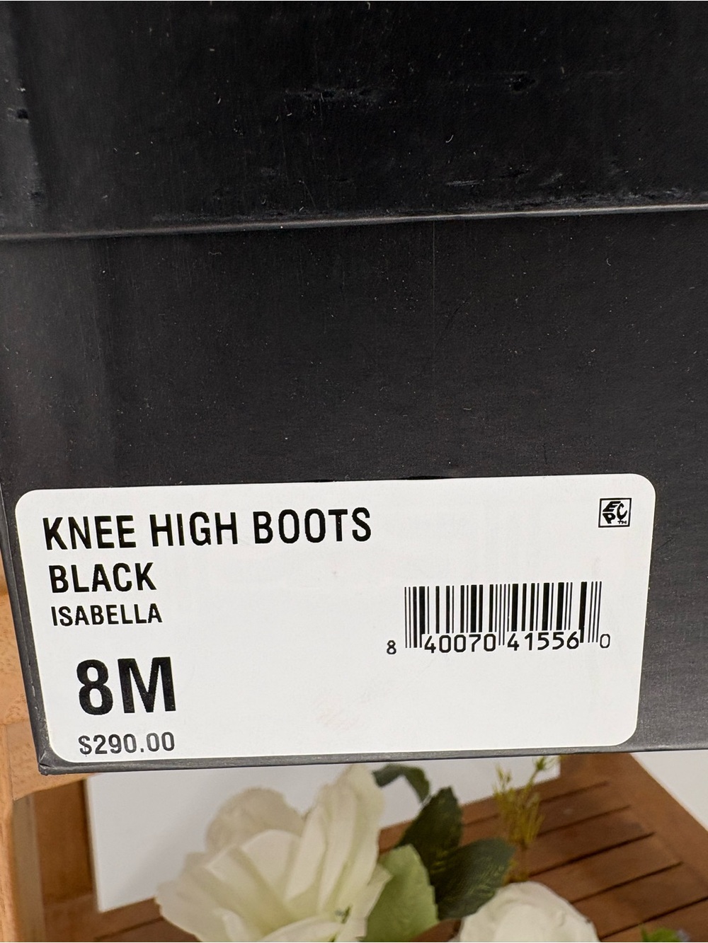 New AAJ by Aminah Isabella Black Knee-High Boots – Size 8M - Picture 9 of 9
